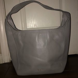 EUC Kiki Gray Pebble Leather Hobo Bag